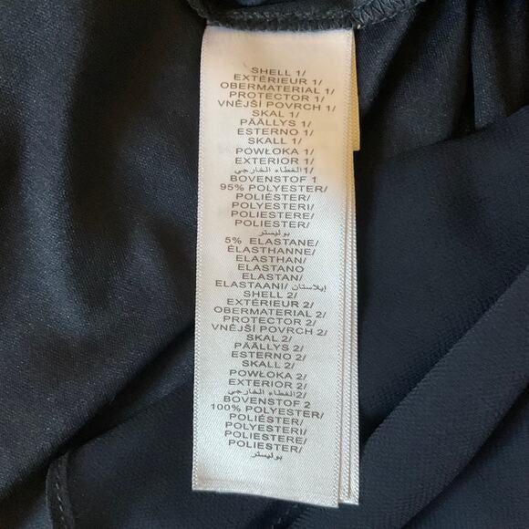 Adrianna Papell Crepe and Chiffon Long Evening Gown Blue Size 4 Sleeveless Dress - Picture 10 of 12